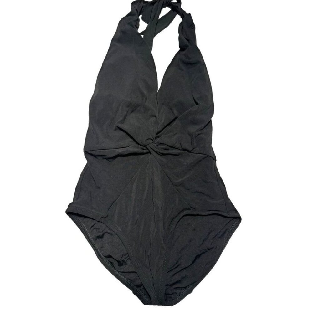 Robin Piccone Black Twist Front Swimsuit Size 4